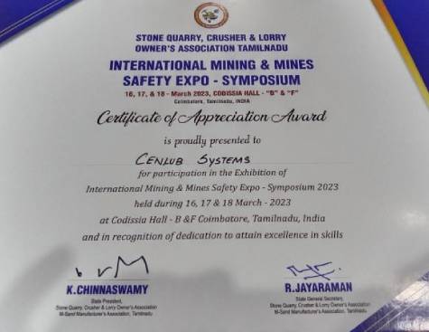 Glimpses of International Mining & Mines Safety Expo, CODISSIA Coimbatore.